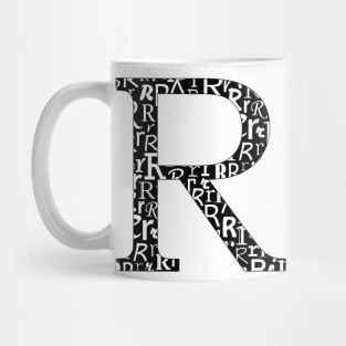 R Filled - Typography Mug